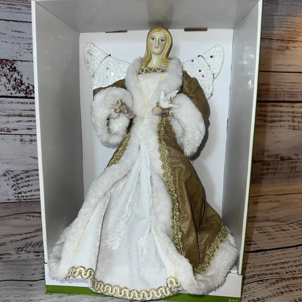 New Angel Tree Topper Holding Bird‎ 12